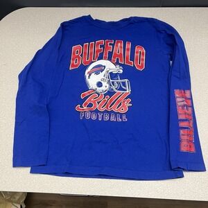Buffalo Bills NFL Team Athletics Youth Graphic‎ T-Shirt Youth Medium 10-12 Blue